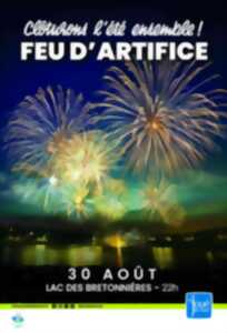 Feu d'artifice au Lac des Bretonnières