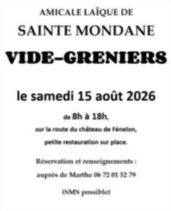 Vide-greniers à Sainte-Mondane