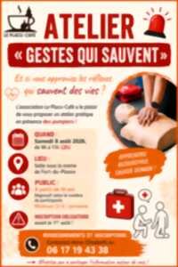 photo Atelier Gestes qui sauvent au placu café