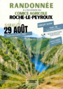Randonnée à l'occasion du comice agricole à Roche-le-Peyroux