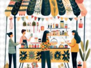Marché artisanal et feu d'artifice