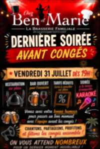 Dernière soirée avant congés chez Ben & Marie