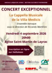 photo Concert Exceptionnel - La Capella Musocale de la Villa Medicis