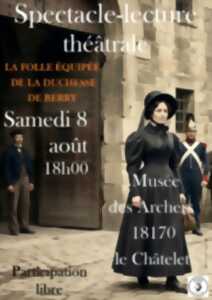 photo Spectacle lecture théâtrale au musée