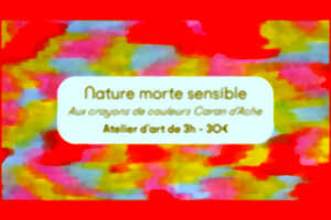 Atelier d'art | Nature morte sensible aux crayons de couleurs