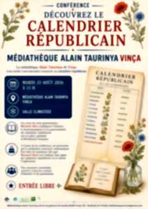 photo CONFÉRENCE SUR LE CALENDRIER RÉPUBLICAIN