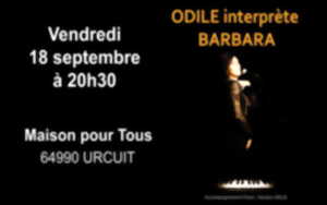 photo Odile chante Barbara : Une soirée poétique et intime
