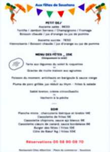 Repas des fêtes Chez Albertine