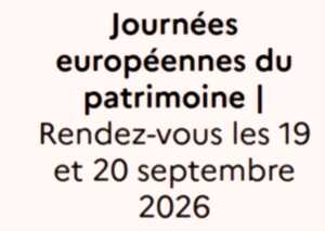 photo JOURNÉES EUROPÉENNES DU PATRIMOINE : LE PATRIMOINE EN JEU !