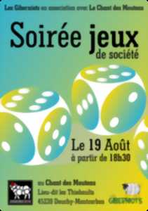 photo Soirée Jeux de Société au Chant des Moutons