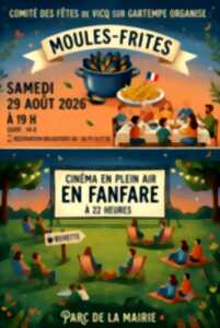 photo Moules frites et cinéma plein air