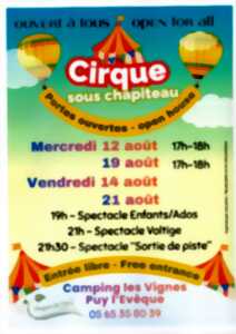 photo Cirque sous chapiteau au camping les Vignes