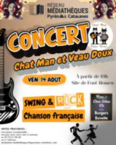 photo CHAT MAN ET VEAU DOUX
