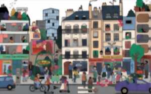 photo La ville-Monde : carte en papiers découpés