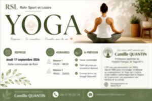 Reprise des cours de Yoga avec Rohr Sport et Loisirs
