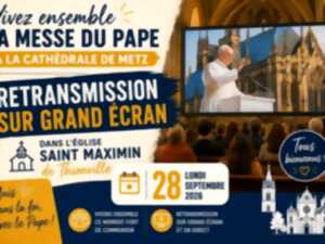 photo Retransmission messe du pape Léon XIV