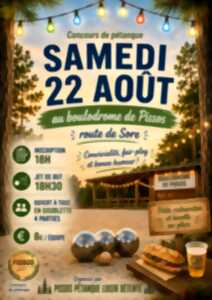 Concours de pétanque en Nocturne