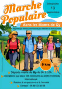 photo Marche populaire au profit d'Amnesty International à Gy