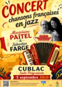 photo Concert : Chanson francaise en jazz, par Majolaine Paitel et Sébastien Farge