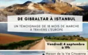 photo Conférence: traverser l'Europe à pied