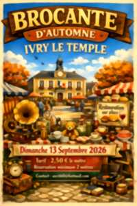 Brocante d'automne à Ivry-le-Temple