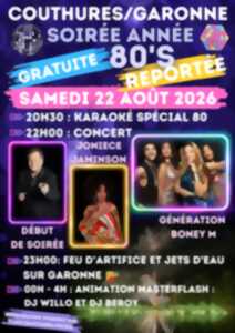 Soirée années 80 à Couthures sur Garonne