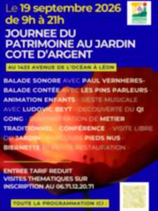 Journées du Patrimoine au Jardin de la Côte d'Argent
