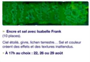 Atelier de pratiques artistiques  : Encre et sel