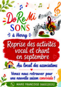Reprise des activités vocales et chant