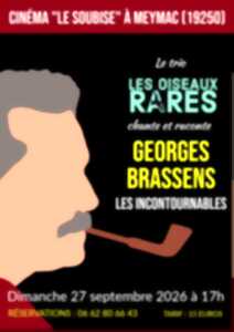 Concert Georges Brassens par le trio « Les Oiseaux Rares »