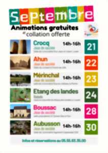 Animations gratuite organisé par L'Agardom