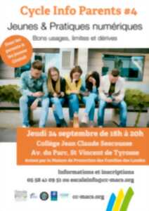 Cycle Info Parents #4 « Jeunes & pratiques numériques »