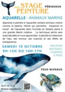 photo Stage peinture : Aquarelle - animaux marins par Floriane VIRGO