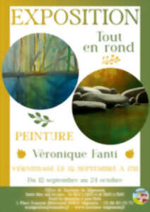 Exposition - Tout en Rond - Peinture sur Tondo - Véronique Fanti