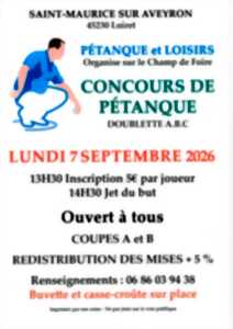 Concours de pétanque en doublette