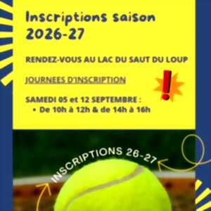 Journées d'inscriptions du tennis