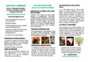 Atelier d'écriture sur le thème de l'histoire familiale