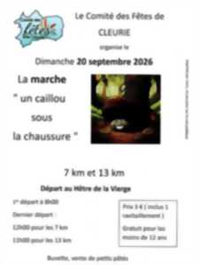 Marche Un caillou sous la chaussure