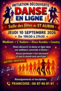 Danse en ligne à la salle des fêtes de Saint-Aubin