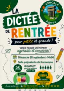 La dictée de la rentrée