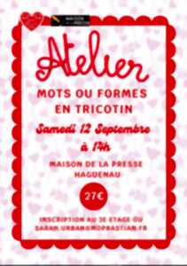 photo Atelier Mot en Tricotin avec Blume