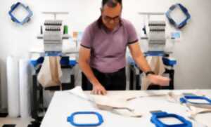 Visite d'un atelier de broderie et de personnalisation textile