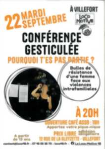 CONFÉRENCE GESTICULÉE 
