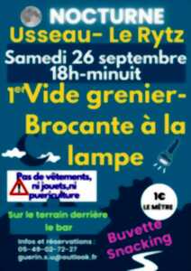 Vide grenier brocante à la lampe