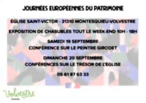 JOURNÉEES EUROPÉENNES DU PATRIMOINE : MONTESQUIEU-VOLVESTRE CONFERENCES ET EXPOSITIONS