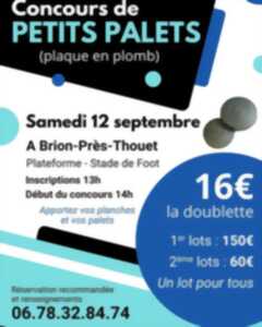 photo Concours de petits palets (plaque en plomb)