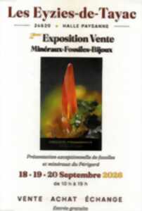 photo Expositon vente de minéraux, fossiles et bijoux