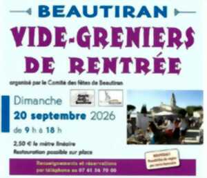 Vide grenier de rentrée