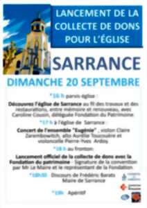photo Collecte de dons pour l'église de Sarrance.