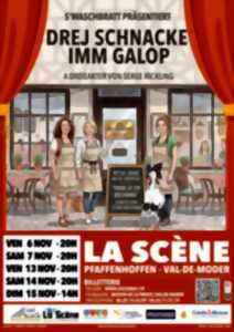 photo Drej Schnacke im Galop – S’WASCHBRATT THEATER